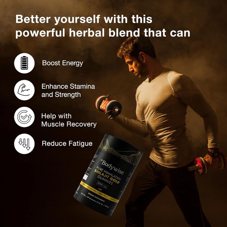 SHILAJIT GOLD GUMMIES - Boostez votre énergie, endurance et vitalité